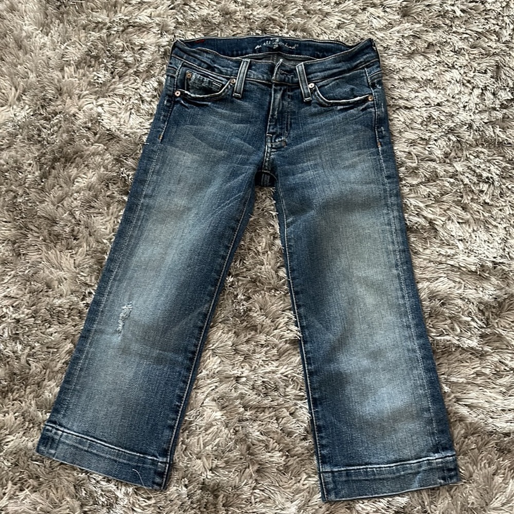 7 For all mankind cropped Dojo Jeans
